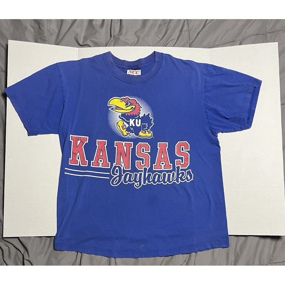 Vintage Kansas‎ Jayhawks Shirt Size Large NCC 1990s